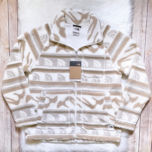 The North Face Women’s Printed Ridge Sherpa Fleece Full Zip Jacket - Picture 1 of 10